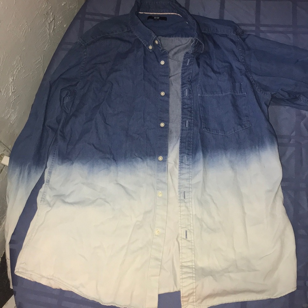Blue Ombré Jean shirt